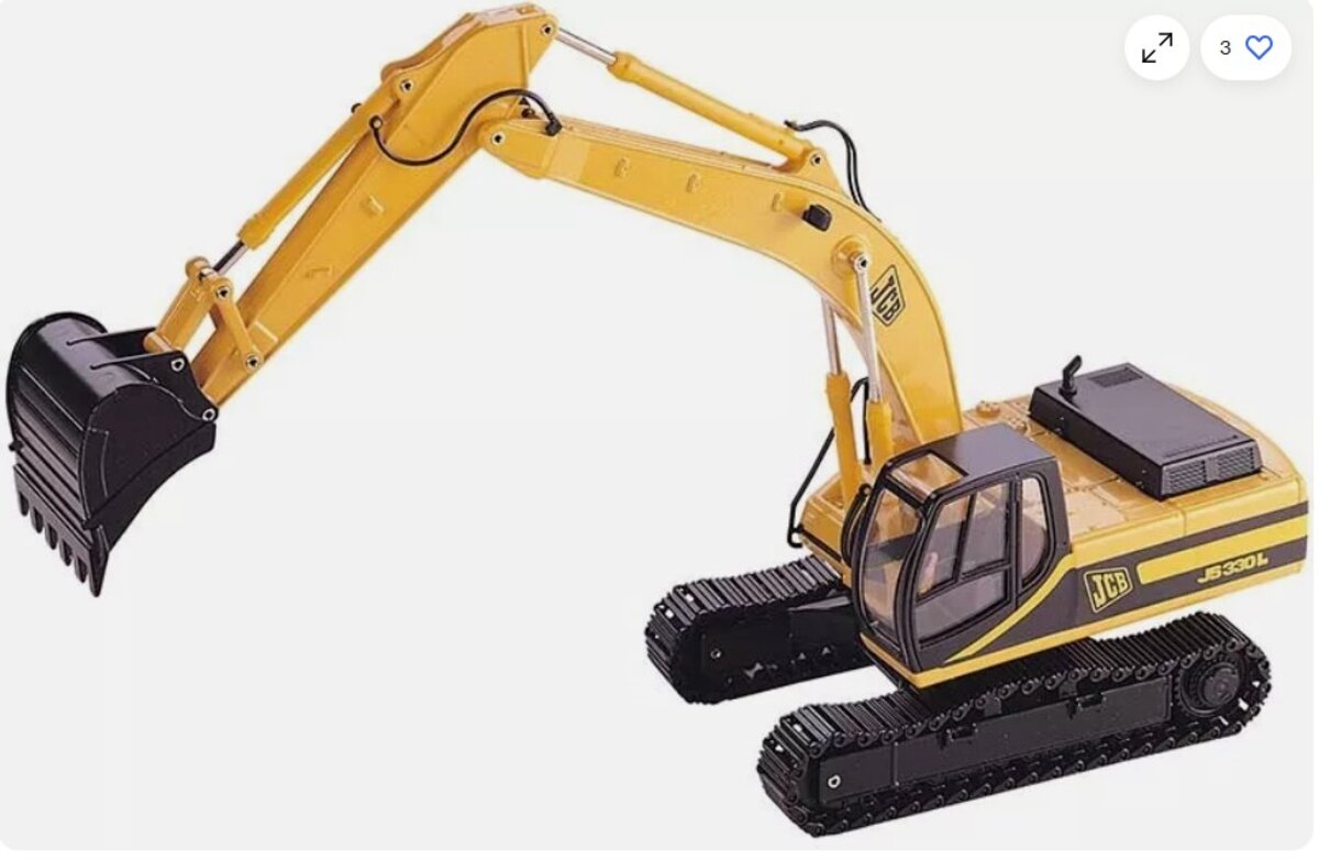 Joal 261 1:35 Die Cast Compact JCB JS330L Excavator