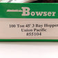 Bowser 55104 HO Union Pacific 100 Ton 45' 3 Bay Hopper #36453