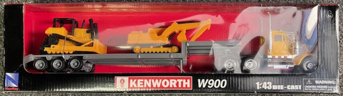 New-Ray 15273 1:43 Kenworth W900 Trailer with Flatbed