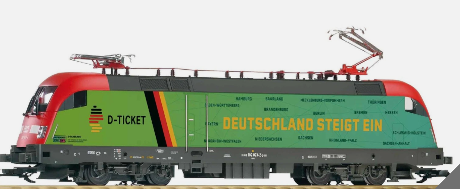 Piko 37401 G D-Ticket DB VI BR182 Taurus Electric Locomotive