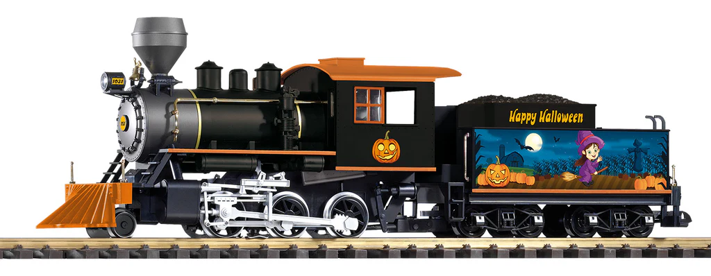 Piko 38262 G Halloween Mini-Mogul Steam Locomotive w/Smoke & Analog Sound