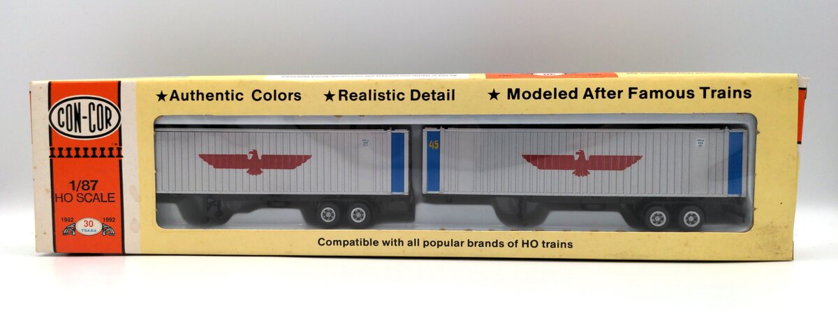 Con-Cor 0004-008451 HO APL 45' Sea Container Ribbed Side (Set of 2)