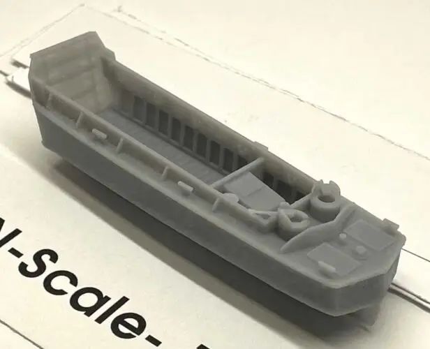 Phoenix Precision Models 30115 N LCVP Higgins Boat Flatcar Load