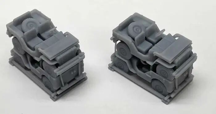 Phoenix Precision Models 31633 HO Double Stacked Jeep Flatcar Load (Pack of 2)