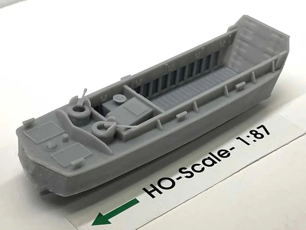 Phoenix Precision Models 31115 HO LCVP Higgins Boat Flatcar Load