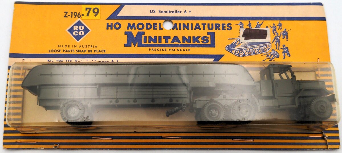 Roco Z-196.79 HO MiniTanks US 'Sattelschlepper' 6 Ton Semitrailer