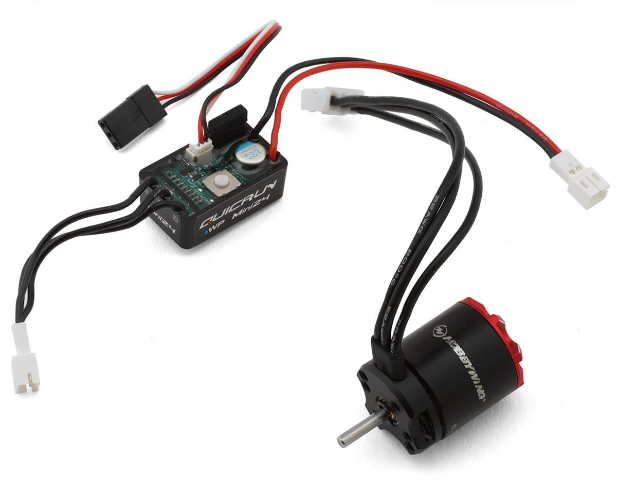 HobbyWing 38020436 QuicRun WP Mini24 ESC & 1621SL 3500KV Motor Combo