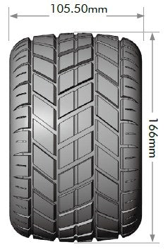 Louise R/C LT3320X 1:8 MT-Rocket Sport Tires with Removable Hex MT Wheels