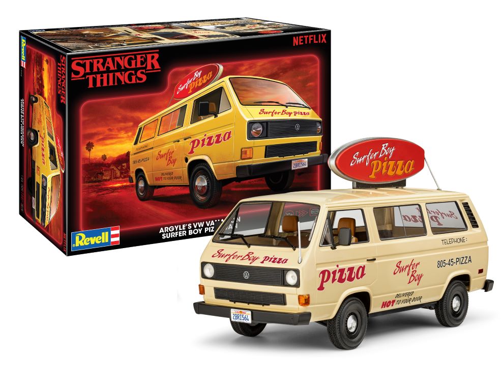 Revell 4559 1:25 Stranger Things - Volkswagen Surfer Boy Pizza Van Model Kit
