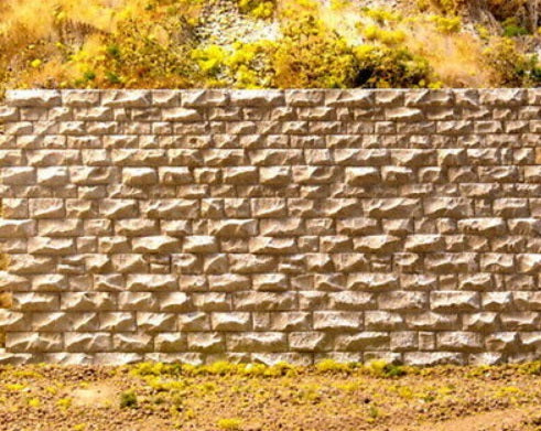 Chooch Enterprises Inc 8312 HO / N Scale Cut Stone Interconnecting Wall