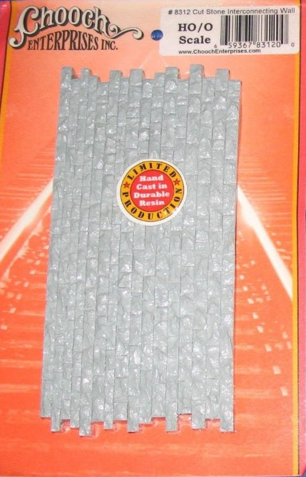 Chooch Enterprises Inc 8312 HO / N Scale Cut Stone Interconnecting Wall