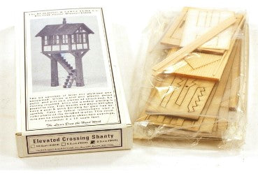 The Building & Structure 6024L O Scale Elevated Crossing Shanty Building Kit