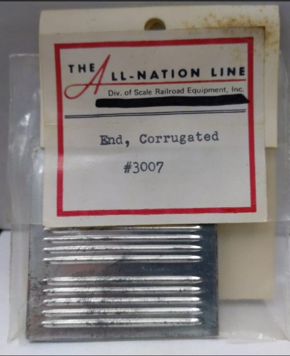 All-Nation 3007 Box Car End Corrugated Metal