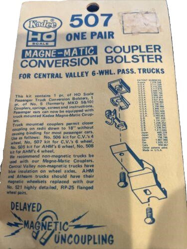 Kadee 507 HO Coupler Conversion Bolster for Central Valley 6-Wheel Pass Trucks