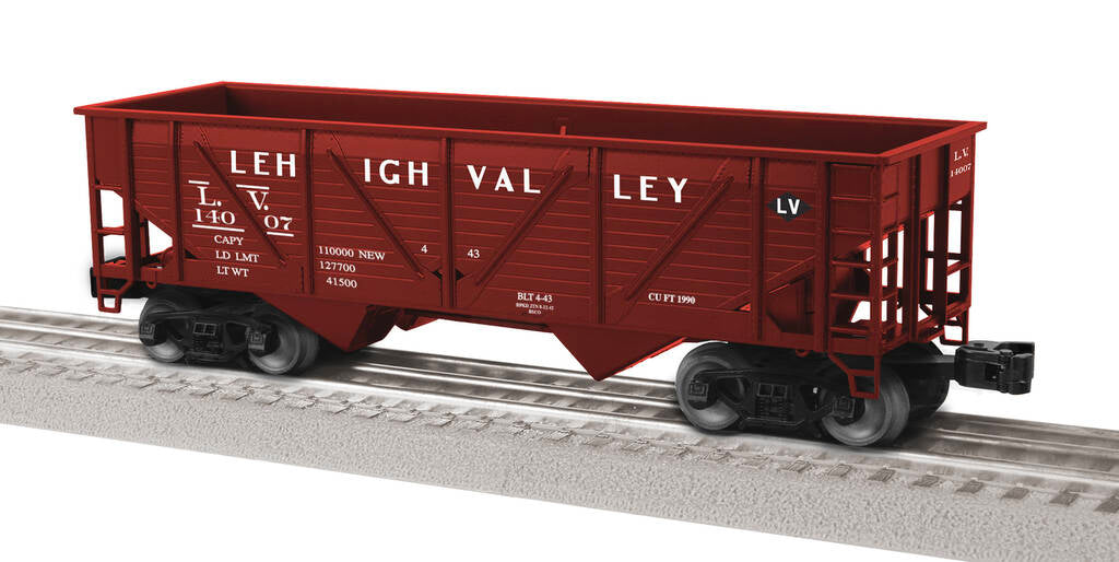 Lionel 2442099 O Lehigh Valley Composite 2-Bay Hopper #14007