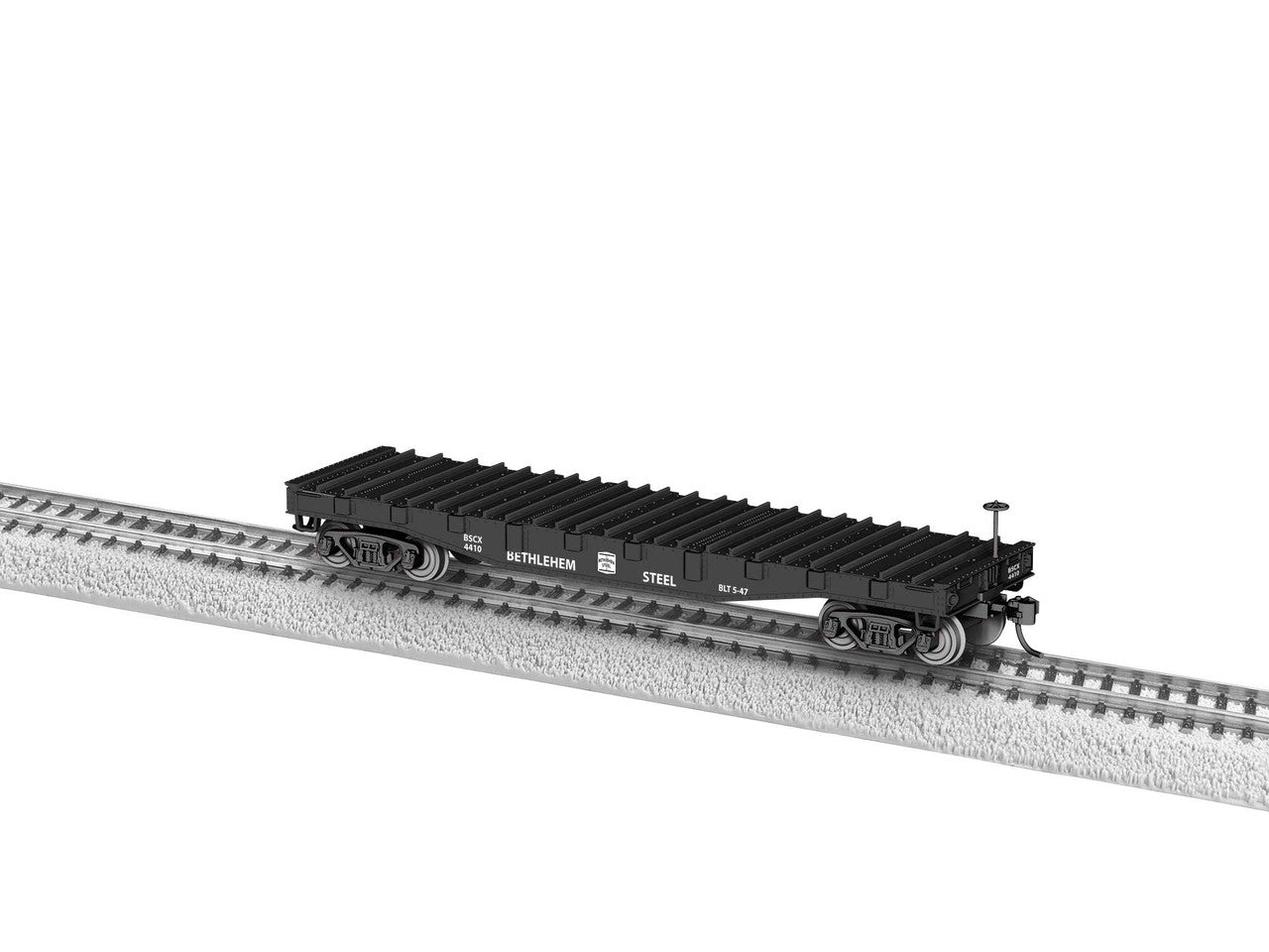 Lionel 2454410 HO Bethlehem Steel RTR 40' Steel-Deck Steel Mill Flatcar #4410