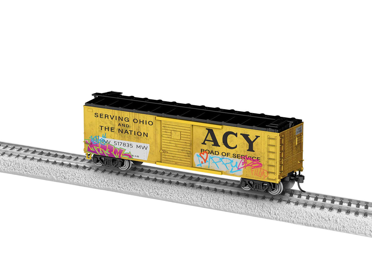Lionel 2454720 HO Akron, Canton & Youngstown Graffiti Boxcar #517835