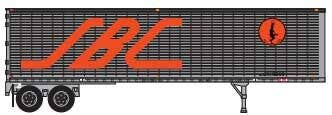 Trainworx Inc. 40279-02 N JBC Assembled 40' Corrugated Van Trailer #9028