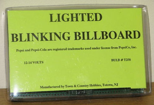 Town & Country Hobbies T258 O Pepsi Cola Lighted Blinking Billboard 12-14 Volts