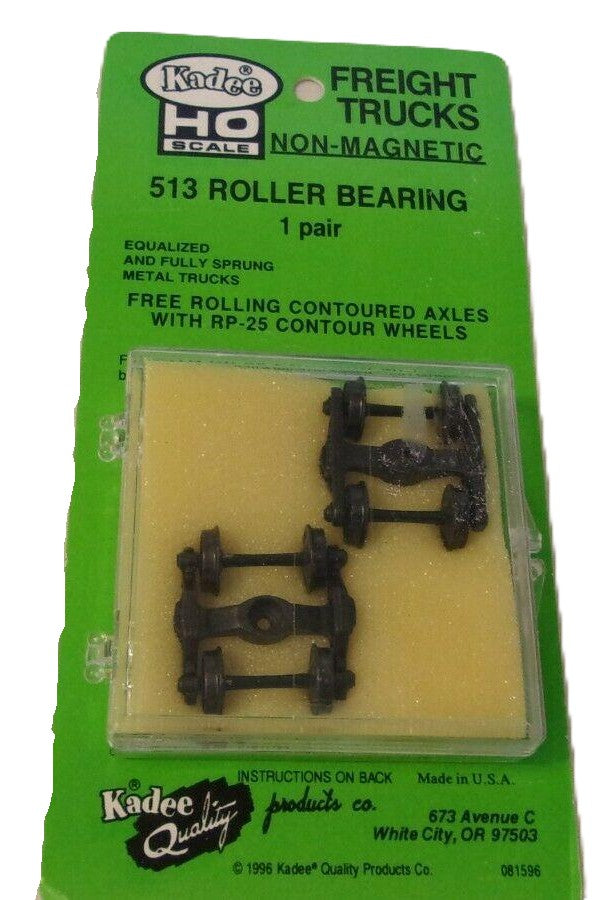 Kadee 513 HO Scale 100-Ton A.S.F. Ride Control Roller Bearing Truck - 1 Pair