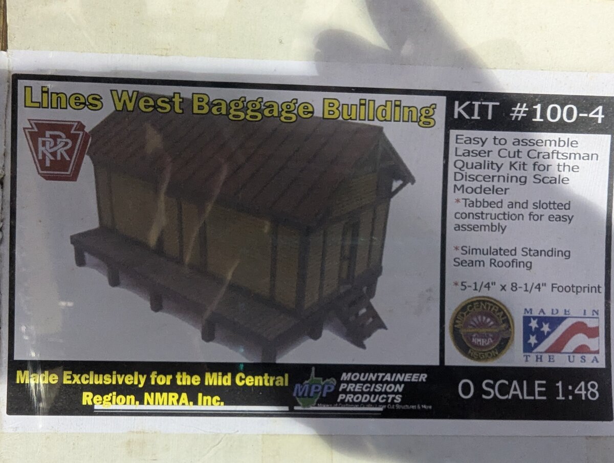 Mountaineer Precision Products 100-4 O Scale Lines West Baggage Building Kit