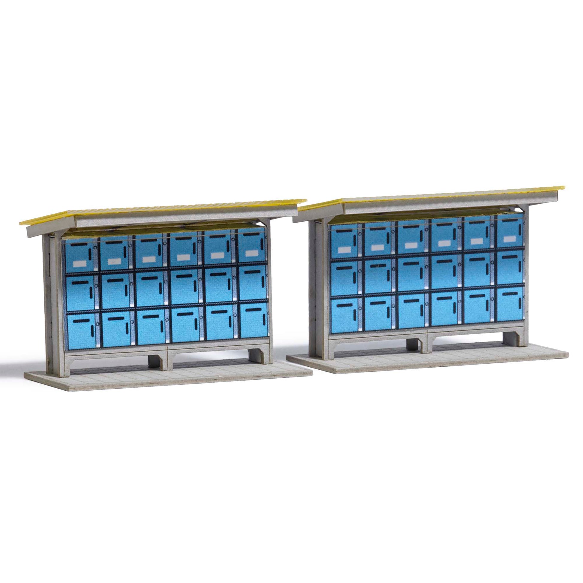 Busch 1845 HO Parcel Delivery Lockers Kit (Pack of 2)