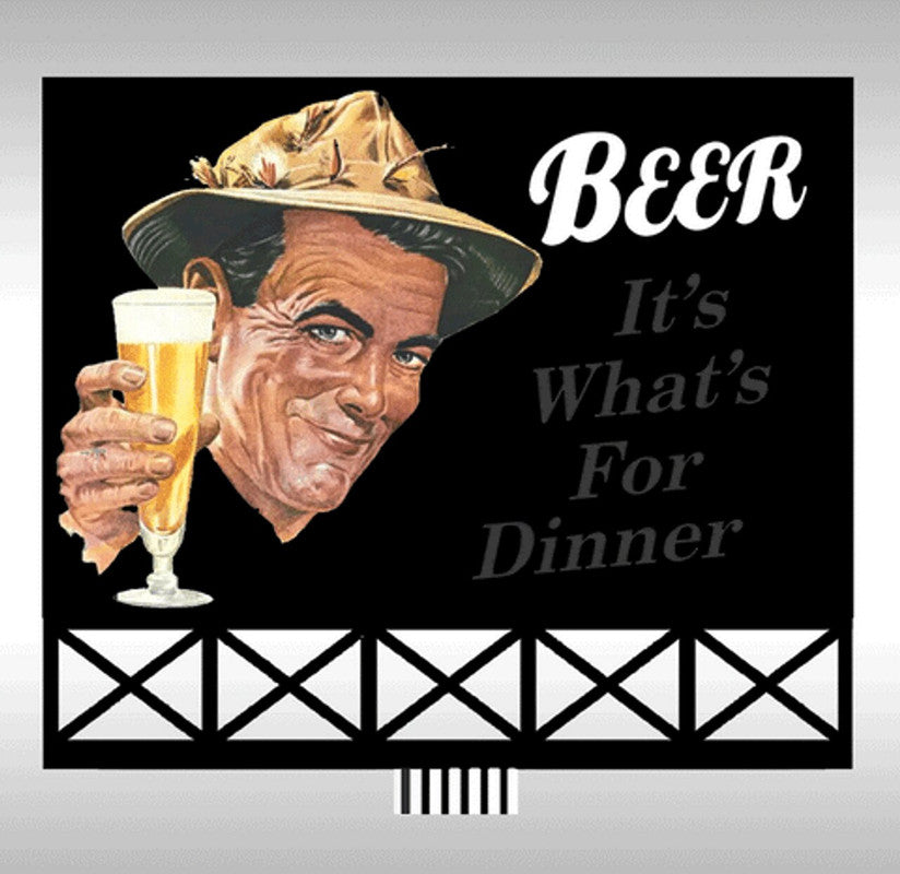 Miller Engineering 88-9051 O/S Large Beer Billboard, Animated Neon Sign Kit