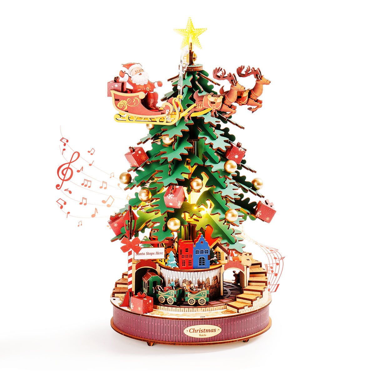 Robotime AMS01 Rolife Christmas Melody Tree Music Dreamer Kit