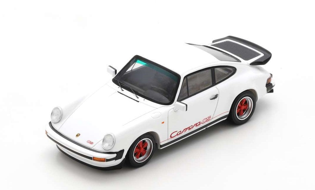 Schuco 450919700 1:43 White Porsche Carrera 3.2 CS Sports Car