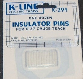 K-Line K-291 O-27 Gauge Insulator Pins (One Dozen)