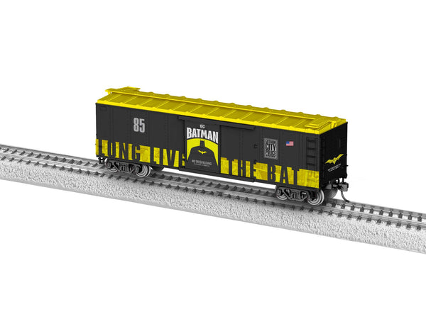 Lionel 2454600 HO BATMAN 85th Anniversary 40' Steel Flat-End Boxcar ...