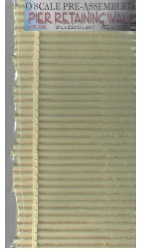 Model Tech Studios OD-0016 O Scale Pre-Assembled Pier Retaining Wall