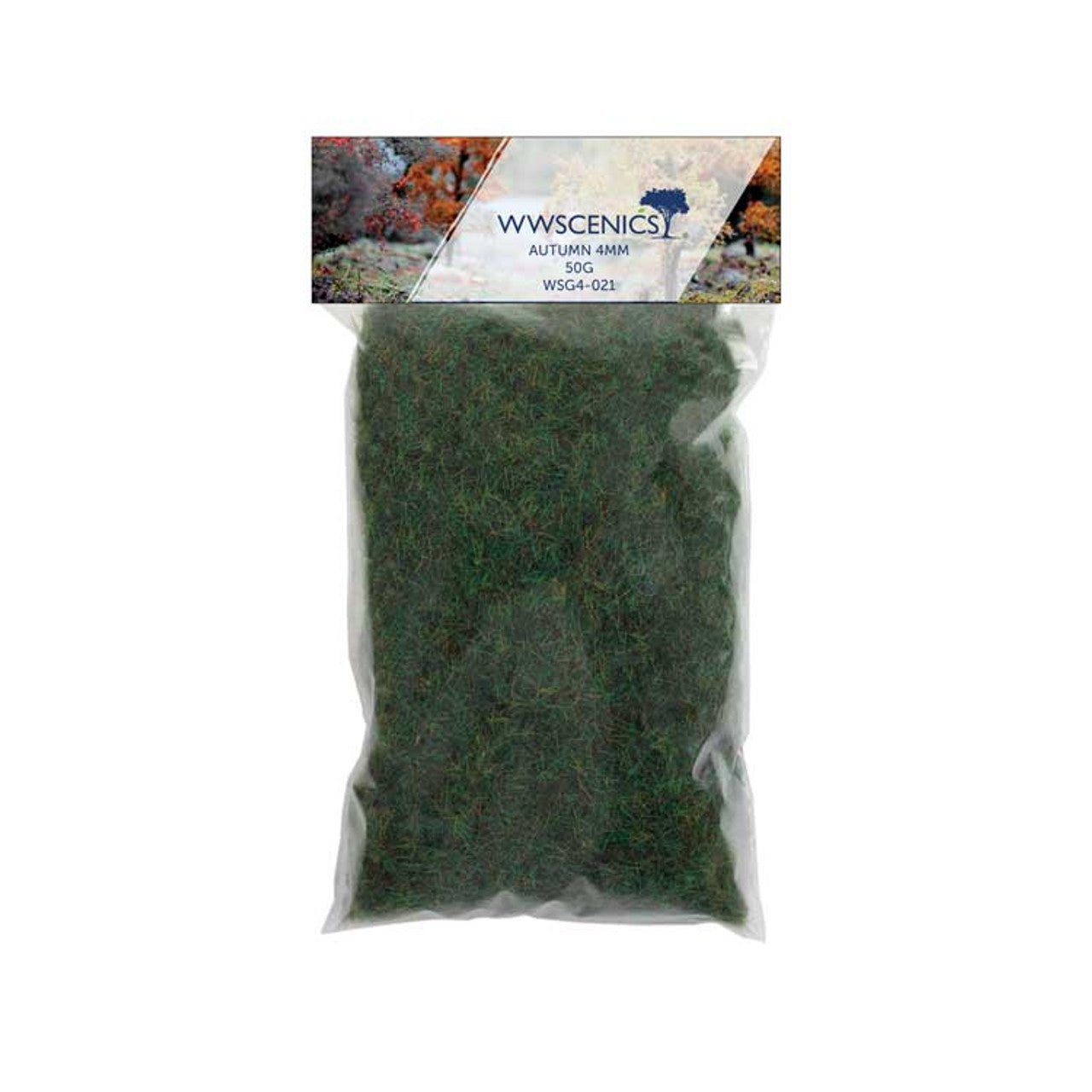 WWScenics WSG4-021 4mm Autumn Static Grass - 50 grams