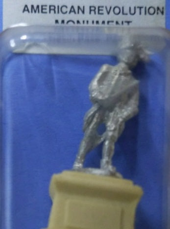 Rustic Rails HSA2500 HO American Revolution Monument Cast Resin Base Pewter Hero