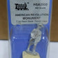 Rustic Rails HSA2500 HO American Revolution Monument Cast Resin Base Pewter Hero