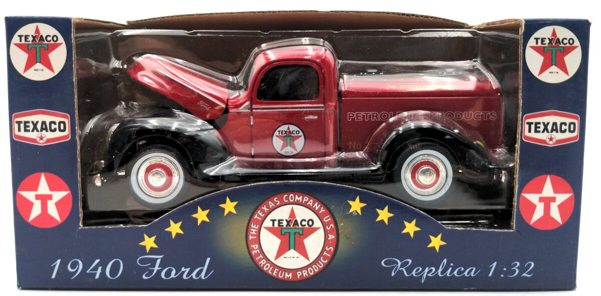 K-Line K-94537 1:32 Die Cast Texaco Petroleum Oil 1940 Ford Pick Up Tanker