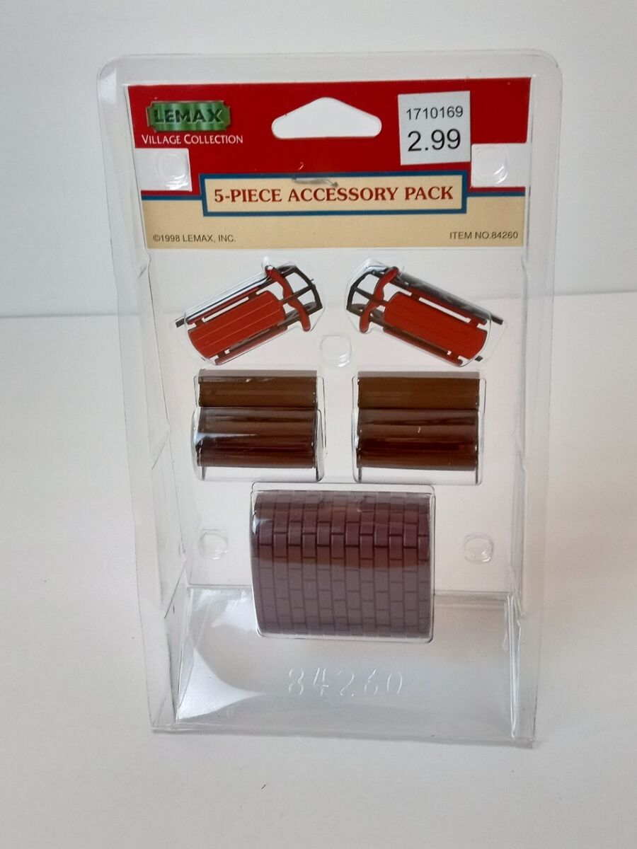 Lemax 84260 1998 Village Collection 5-Piece Accessory Pack