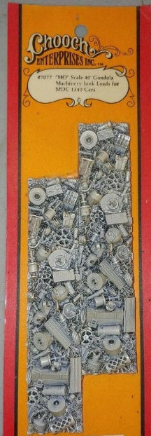 Chooch Enterprises Inc 7077 HO 40' Gondola Machinery Junk Load For MDC 1340 Car