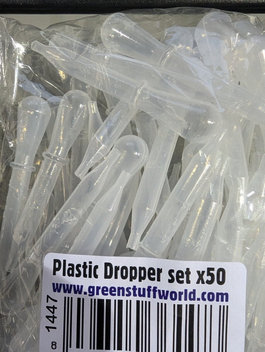 Acme 1447 Greenstuff World Plastic Dropper Set of 50