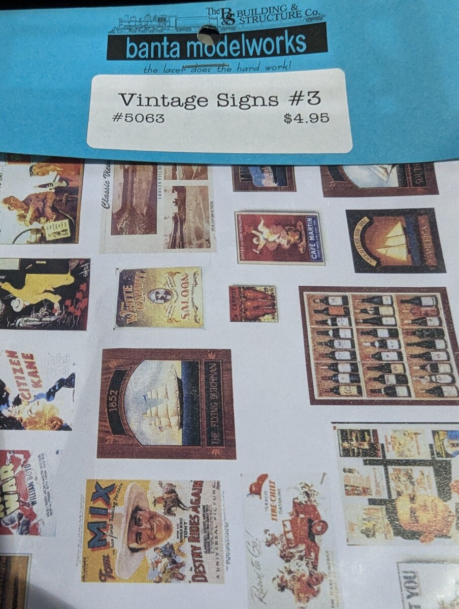 Banta Model Works 5063 HO Vintage Signs #3 Set