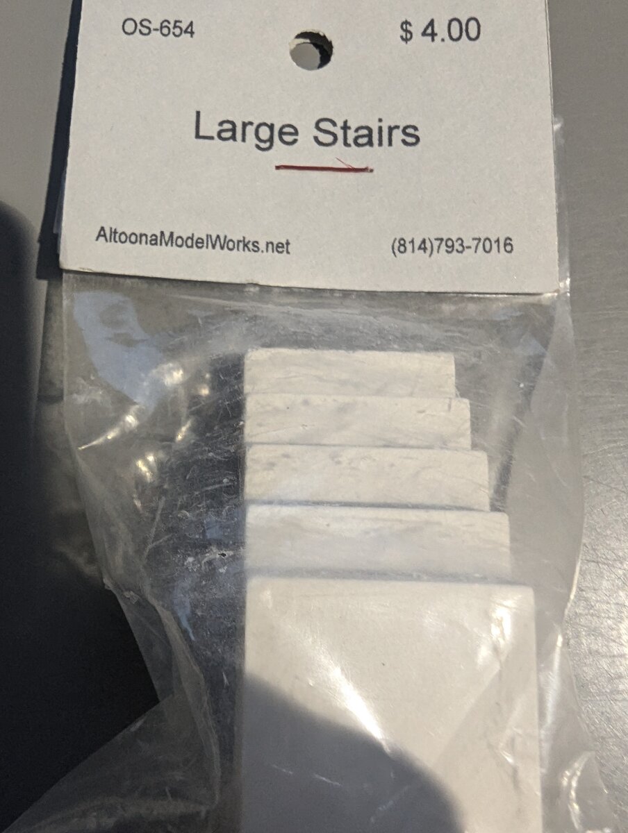 Altoona Model Works OS-654 O Scale Large Stairs