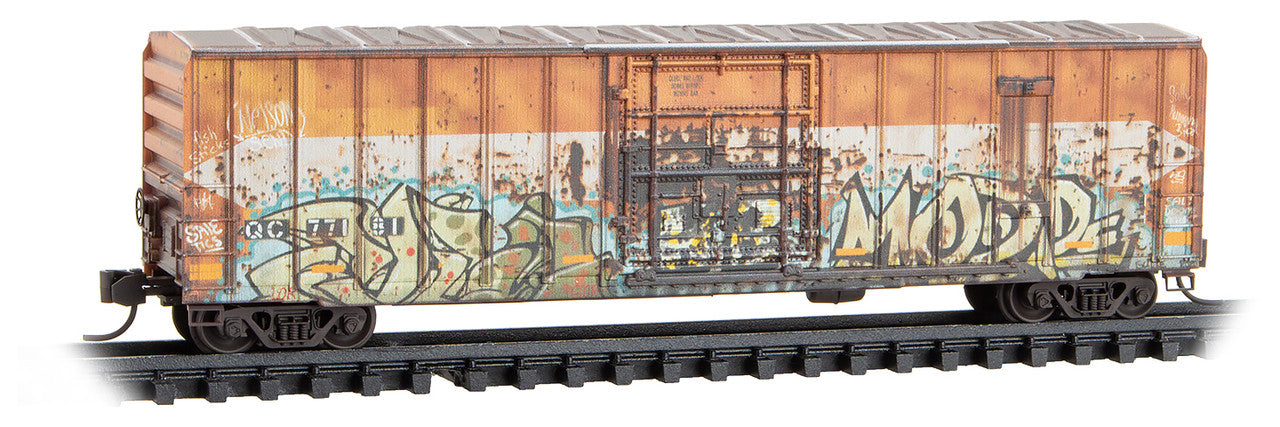 Micro-Trains 02744540 N Quebec Central Weathered 50' Boxcar RTR #77181