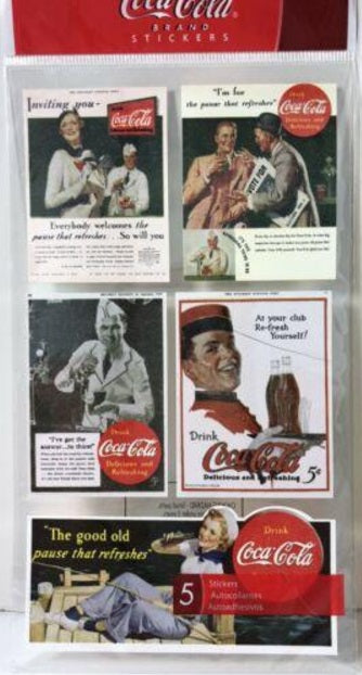 Acme 65271 EK Success Coca Cola Classic Sticker (Pack of 5)