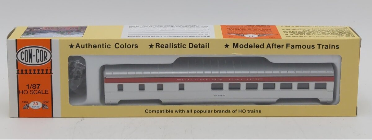Con-Cor 0001-001018 HO Silver Southern Pacific Passenger Dinner Car # 10187 Kit