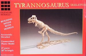 Glencoe 07906 1:25 Tyrannosaurus Skeleton Plastic Model Kit