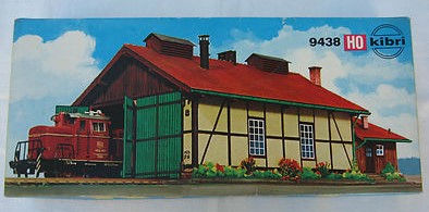 Kibri B-9438 HO Engine Shed Building Kit