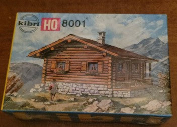 Kibri B-8001 HO Mountain Log Cabin Building Kit