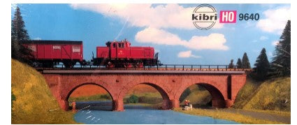 Kibri B-9640 HO Straight Stone Arch Bridge Building Kit
