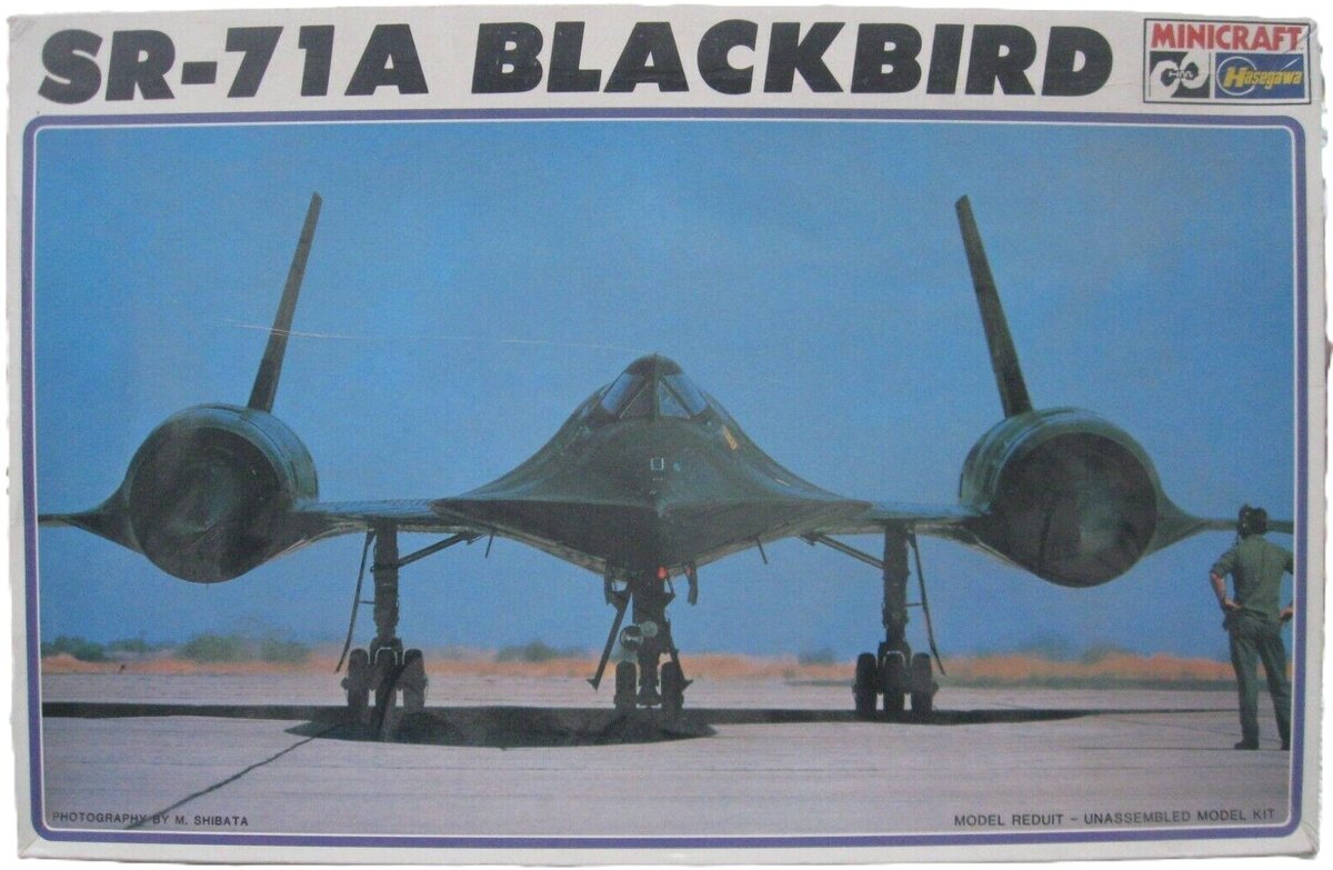 Hasegawa 1187 1:72 Lockheed SR-71A Blackbird Model Plane Kit