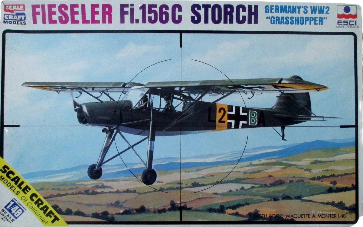Scale Craft SC-4019 1:48 Fieseler Fi.156C Storch Model Plane Kit